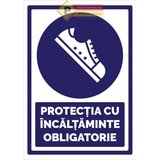 Indicator protectie cu incaltaminte obligatoriu